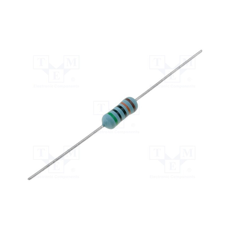 20 pcs : MGRF1WF5003A10 - Resistor: metal glaze, THT, 500kΩ, 1W, ±1%, axial