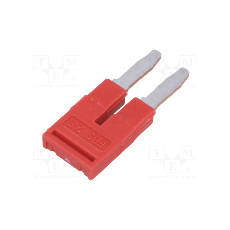 10 pcs : FBS 2-5 3030161 - Comb bridge, ways: 2, red, Width: 5mm, UL94V-0