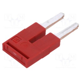 10 pcs : FBS 2-6 3030336 - Comb bridge, ways: 2, red, Width: 6mm, UL94V-0