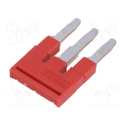 10 pcs : FBS 3-5 3030174 - Comb bridge, ways: 3, red, Width: 5mm, UL94V-0