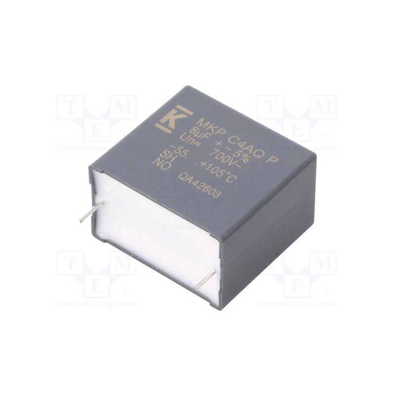 10 pcs : C4AQJBU4800P11J - Capacitor: polypropylene, DC-Link, 8uF, ESR: 8mΩ, THT, ±5%, 11.2A