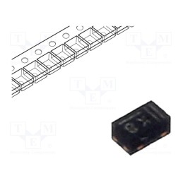 50 pcs : PZU5.6B2L,315 - Diode: Zener, 0.25W, 5.6V, SMD, , DFN1006-2,SOD882, Ir: 1uA