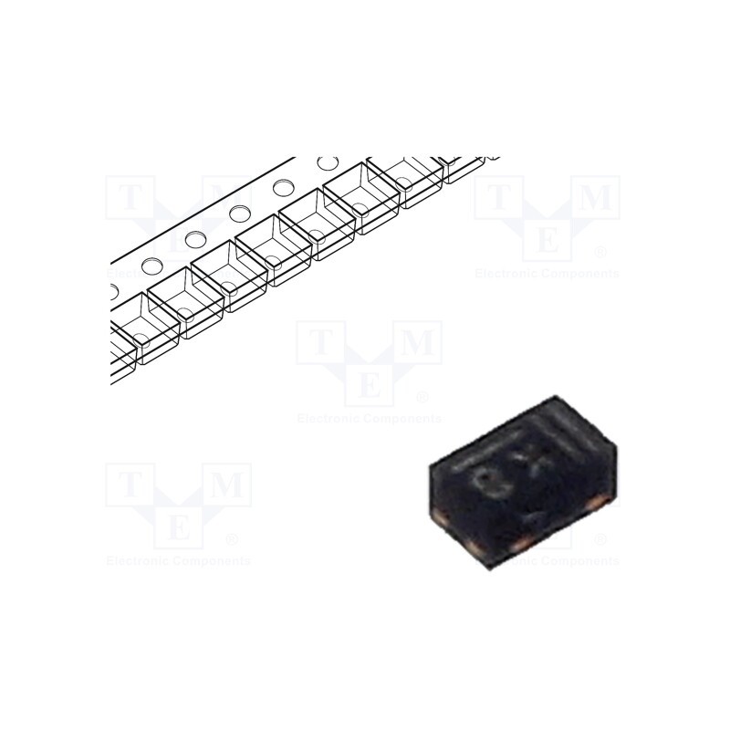 50 pcs : PZU5.6B2L,315 - Diode: Zener, 0.25W, 5.6V, SMD, , DFN1006-2,SOD882, Ir: 1uA