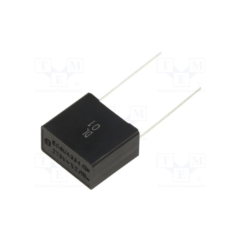 10 pcs : ECQUAAF334S1 - Capacitor: polypropylene, ECQUA, 0.33uF, 17.5x16x9mm, THT, ±20%