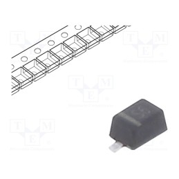50 pcs : BAV20WS RRG - Diode: rectifying, SMD, 200V, 200mA, 50ns, SOD323F, Ufmax: 1.25V