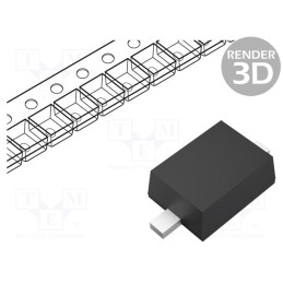 50 pcs : BZT52B3V3S RRG - Diode: Zener, 0.2W, 3.3V, 5mA, SMD, , SOD323F, single diode