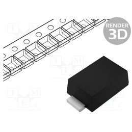50 pcs : BZT52C18 RHG - Diode: Zener, 0.5W, 18V, 5mA, SMD, , SOD123F, single diode
