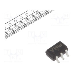 50 pcs : M74VHC1GT00DFT1G - IC: digital, NAND, Ch: 1, IN: 2, TTL, SMD, SC88A, 2÷5.5VDC, -55÷125°C