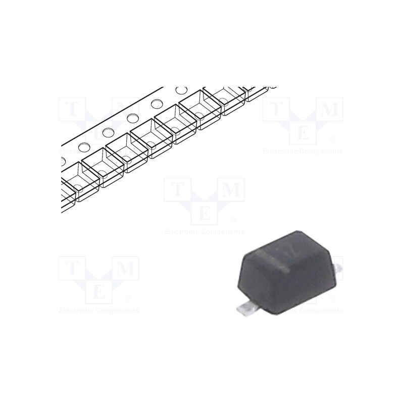 50 pcs : BZT52B2V7S RRG - Diode: Zener, 0.2W, 2.7V, 5mA, SMD, , SOD323F, single diode