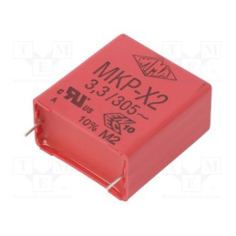 10 pcs : MKX2AW43306I00KSSD - Capacitor: polypropylene, 3.3uF, 31.5x17x34.5mm, THT, ±10%, 27.5mm