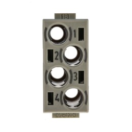 1 pcs - HARTING Heavy Duty Power Connector Module, 40A, Female, Han-Modular Series, 4 Contacts