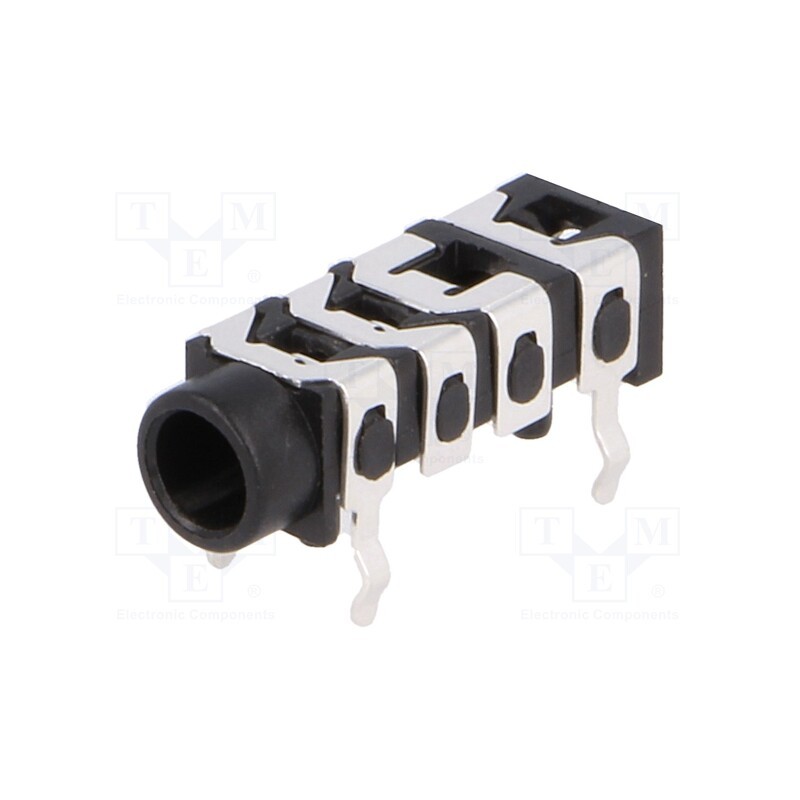 10 pcs : FC68128 - Socket, Jack 3,5mm x 16,8mm, female, stereo special, ways: 4, THT