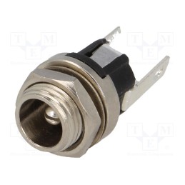 10 pcs : FC681445 - Socket, DC supply, male, 5.5/2.1mm, 5.5mm, 2.1mm, soldering