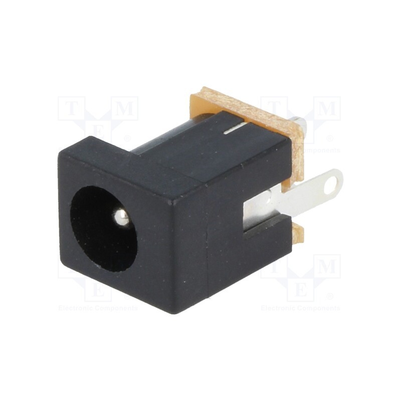 10 pcs : FC68146 - Socket, DC supply, male, 5.5/2.1mm, 5.5mm, 2.1mm, soldering, 5A