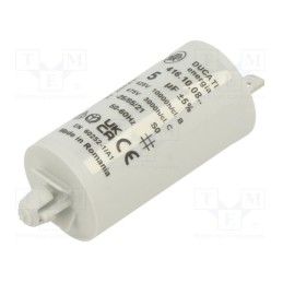 10 pcs : 416100872 - Capacitor: motors, run, 5uF, 400VAC, Ø28x55mm, -25÷85°C, ±5%