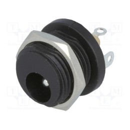 10 pcs : FC681474 - Socket, DC supply, male, 5.5/2.5mm, 5.5mm, 2.5mm, soldering