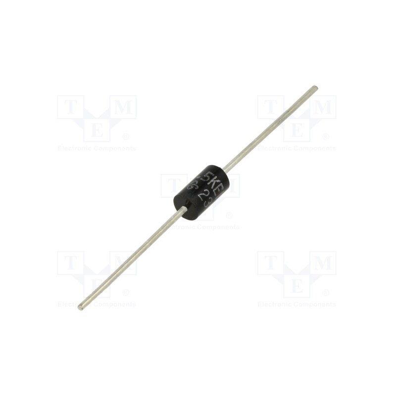 10 pcs : 1.5KE12CA-E3/54 - Diode: TVS, 12V, 89.8A, bidirectional, DO201, 1.5kW,