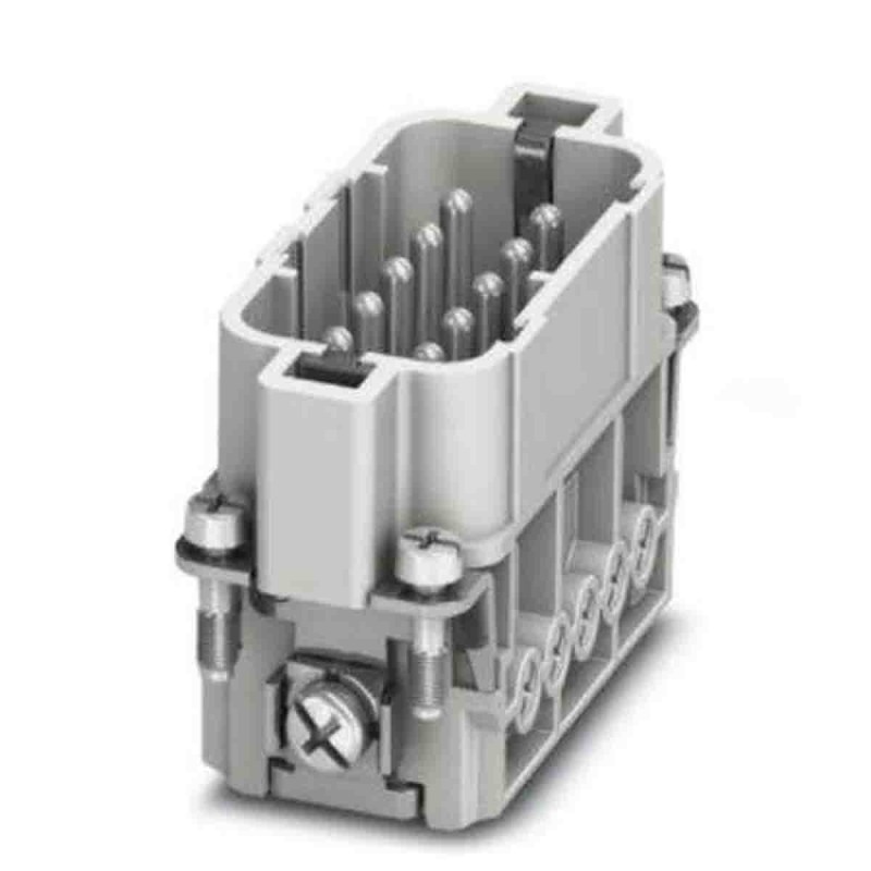 1 pcs - Phoenix Contact Heavy Duty Power Connector Module, 16A, Male, HC Series, 10 Contacts