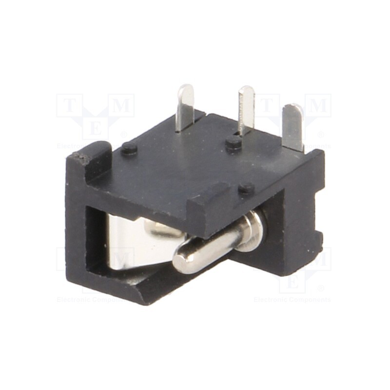10 pcs : FC681485 - Socket, DC supply, male, 5.5/2.1mm, 5.5mm, 2.1mm, side,open, THT, 5A