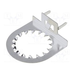 20 pcs : FCR14422 - EMC shield for socket, for panel mounting,on PCBs, THT, S2