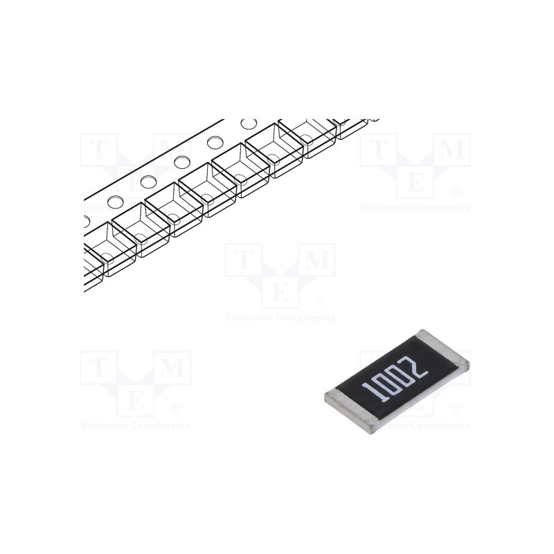 50 pcs : PWR12FTEA1002 - Resistor: thick film, SMD, 2512, 10kΩ, 1.5W, ±1%, -55÷155°C