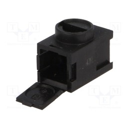 10 pcs : FCR7901 - Terminal block, ways: 1, 0.14÷2.5mm2, THT,screw terminal, black
