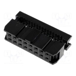 10 pcs : FCS-16-SG - Plug, IDC, female, PIN: 16, without strain relief, IDC, 1.27mm