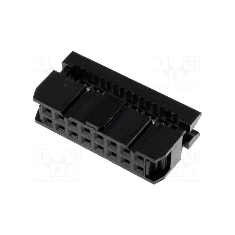 10 pcs : FCS-16-SG - Plug, IDC, female, PIN: 16, without strain relief, IDC, 1.27mm