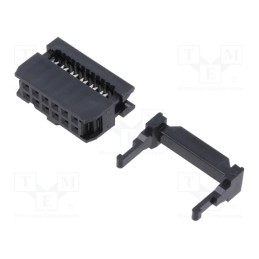 20 pcs : FCS-D2C1-12-SG-FSR - Plug, IDC, female, PIN: 12, IDC, for ribbon cable, 1.27mm