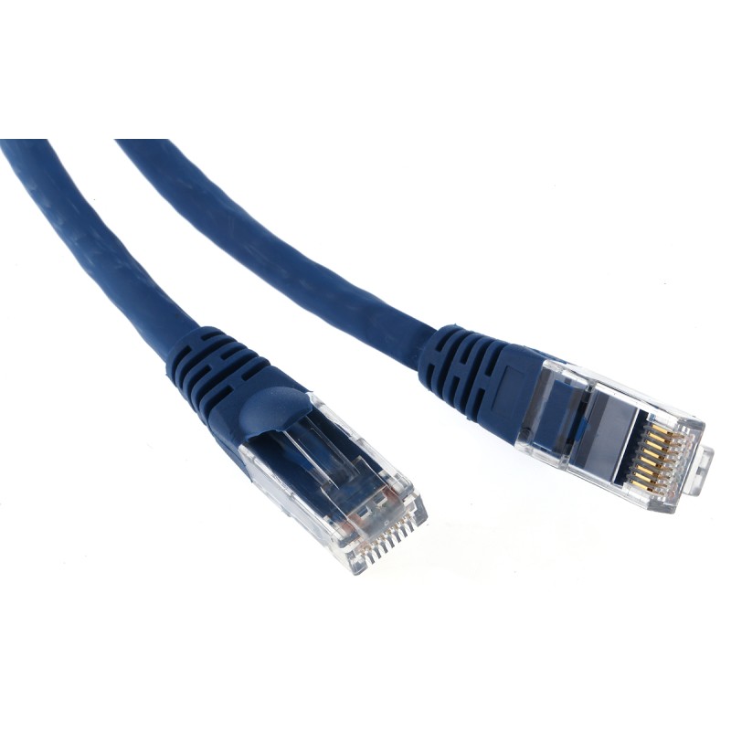 1 pcs - RS PRO Cat6 Male RJ45 to Male RJ45 Ethernet Cable, U/UTP, Blue LSZH Sheath, 5m