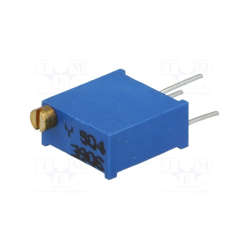 20 pcs : T910Y-500K - Potentiometer: mounting, multiturn, 500kΩ, 500mW, THT, ±10%, linear