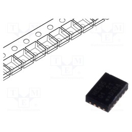10 pcs : 74HC595BQ,115 - IC: digital, CMOS, SMD, DHVQFN16, 2÷6VDC, HC, -40÷125°C,