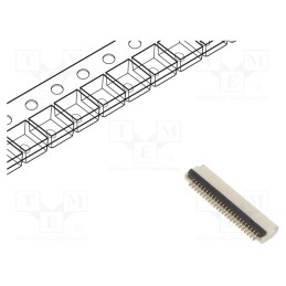 20 pcs : FFC2B28-24-G - Connector: FFC/FPC, horizontal, PIN: 24, ZIF, SMT, 30V, 0.4A, H: 1mm