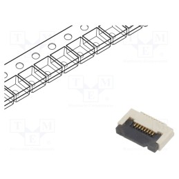 20 pcs : FFC2B35-08-G - Connector: FFC/FPC, horizontal, PIN: 8, ZIF, SMT, 50V, 0.4A, -25÷85°C
