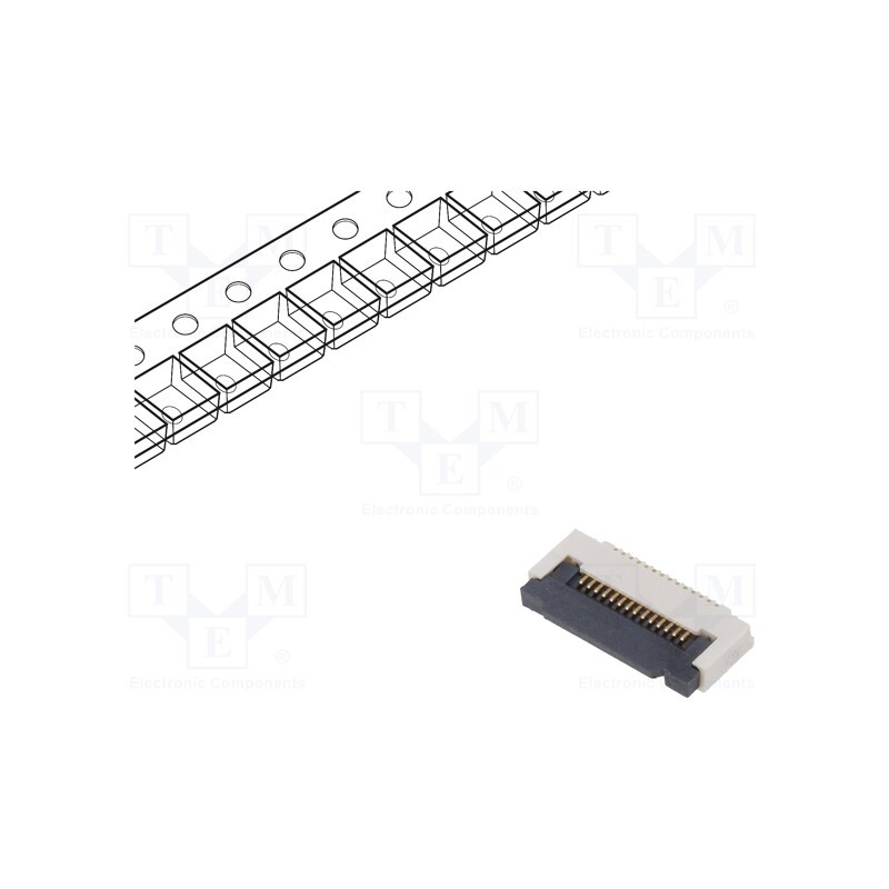 20 pcs : FFC2B35-16-G - Connector: FFC/FPC, horizontal, PIN: 16, ZIF, SMT, 50V, 0.4A, Mat: LCP