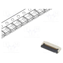 20 pcs : FFC2B35-18-G - Connector: FFC/FPC, horizontal, PIN: 18, ZIF, SMT, 50V, 0.4A, Mat: LCP