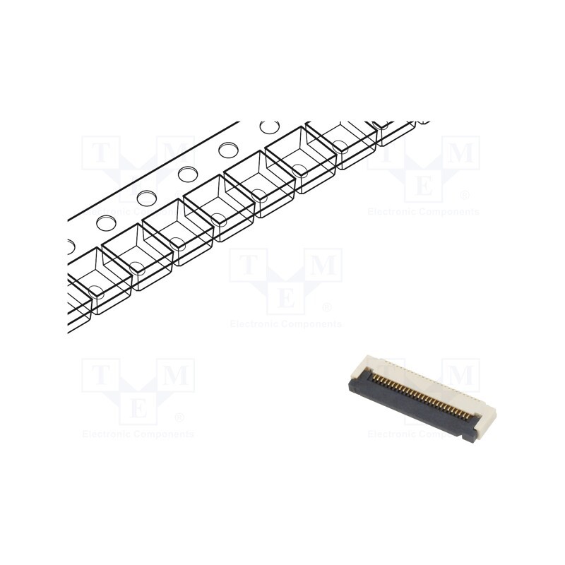20 pcs : FFC2B35-26-G - Connector: FFC/FPC, horizontal, PIN: 26, ZIF, SMT, 50V, 0.4A, Mat: LCP