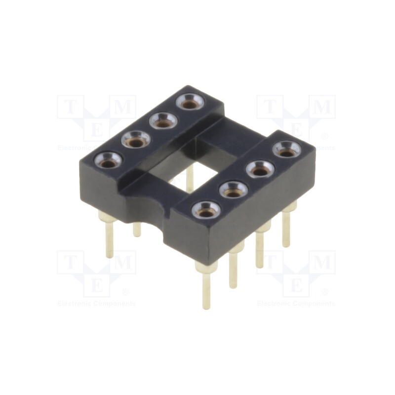 10 pcs : ICM-308-1-GT - Socket: integrated circuits, DIP8, Pitch: 2.54mm, precision, THT