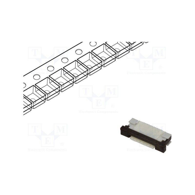 20 pcs : FFC3B07-06-T - Connector: FFC/FPC, horizontal, PIN: 6, ZIF, SMT, 50V, 0.4A, tinned