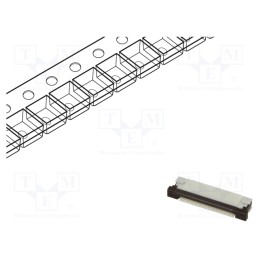 20 pcs : FFC3B07-12-T - Connector: FFC/FPC, horizontal, PIN: 12, ZIF, SMT, 50V, 0.4A, tinned