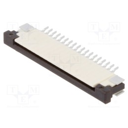 20 pcs : FFC3B07-18-T - Connector: FFC/FPC, horizontal, PIN: 18, ZIF, SMT, 50V, 0.4A, tinned