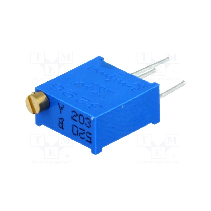 20 pcs : T910Y-20K - Potentiometer: mounting, multiturn, 20kΩ, 500mW, THT, ±10%, linear