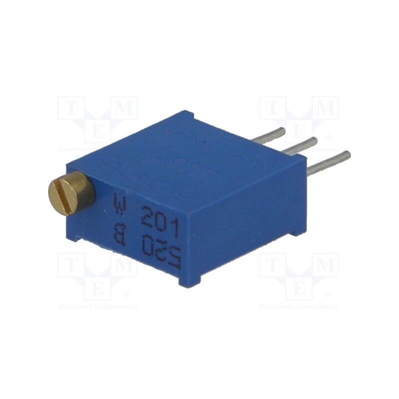 20 pcs : T910W-200R - Potentiometer: mounting, multiturn, 200Ω, 500mW, THT, ±10%, linear