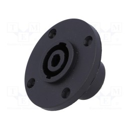 10 pcs : FM1280 - Socket, loudspeaker, male, round,with flange, PIN: 4, CLIFFCON S