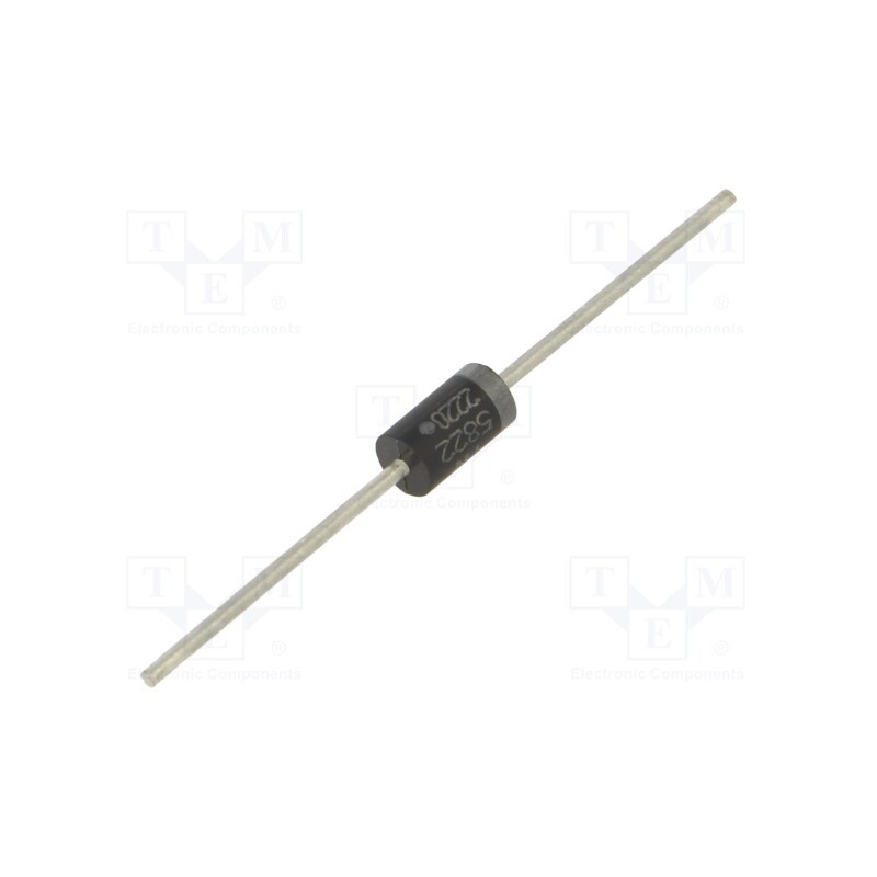 10 pcs : 1N5822G - Diode: Schottky rectifying, THT, 40V, 3A, DO219AD,