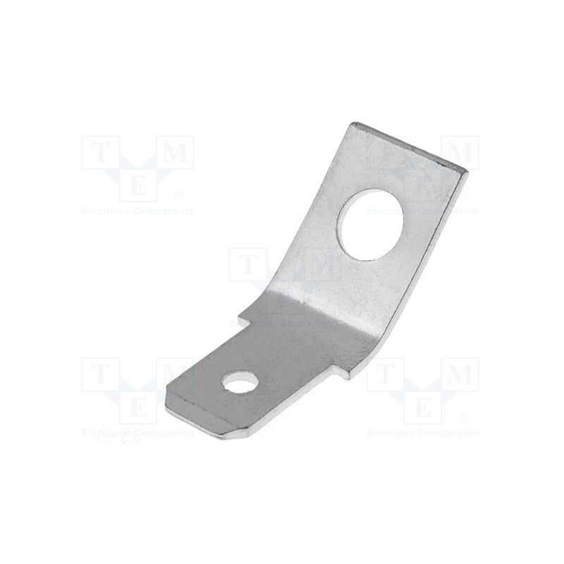 50 pcs : FS2257 - Terminal: flat, 6.3mm, 0.8mm, male, M4, screw, brass, tinned