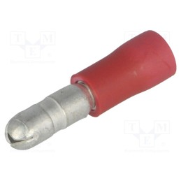 20 pcs : FVDAGM1.25-5 RD (LF) K - Terminal: round, male, Ø: 4mm, 0.5÷1.5mm2, crimped, for cable