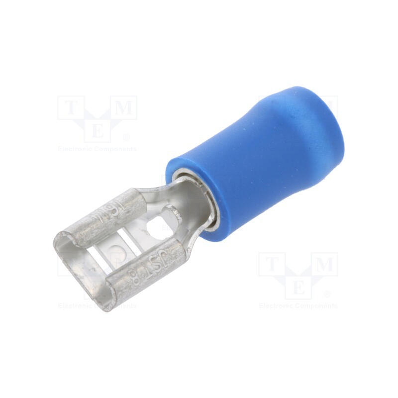 50 pcs : FVDDF2-187A-8 (S) K - Terminal: flat, 4.8mm, 0.8mm, female, 1÷2.5mm2, crimped, for cable