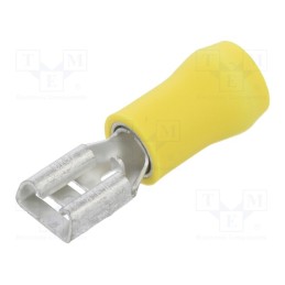 20 pcs : FVDDF5.5-250A YE (S)(LF) K - Terminal: flat, 6.3mm, 0.8mm, female, 2.5÷6mm2, crimped, for cable