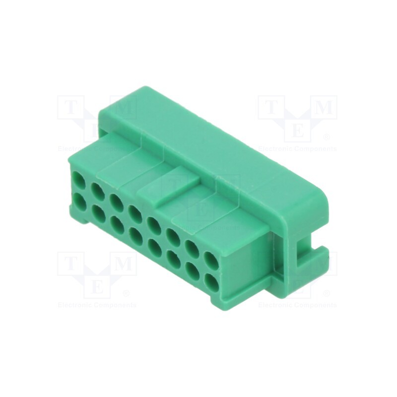 10 pcs : G125-2041696L0 - 8+8 Pos. Female DIL Cable Housing for Latches